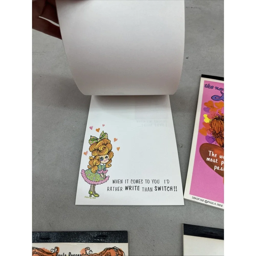 NEW Vintage 1960s‎ Stationary Pads By Paula Presents - Funny Cute Stationary
